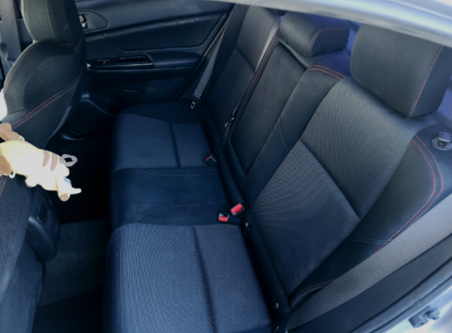 Raye vehicle inside back after detailing